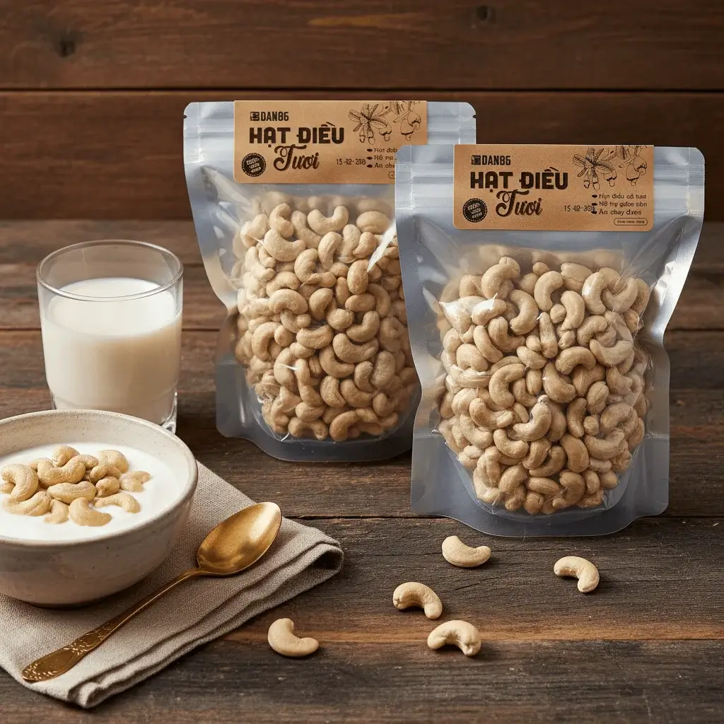 Vacuum-Packed Fresh Cashews 500g - Image 2