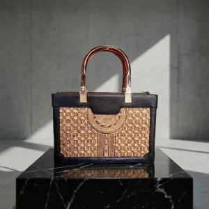 Women's Sedge Handbag LXR25 – hand-woven detail