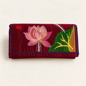 Ví Hoa Sen – Ví Thổ Cẩm